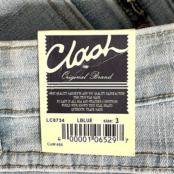 NWT Clash USA Jeans Cropped Capri Size 3 Standard Size 27 - Picture 5 of 6